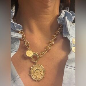 Jane Win 18'' In a Knot Chain with Rose Quartz Bead, plus pendant